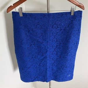 Blue Pencil Skirt
